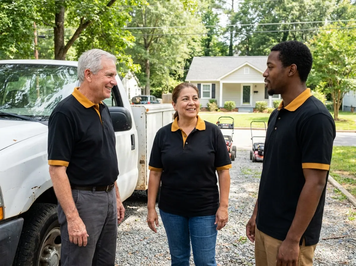 Lion Rock Dumpster Rental equipment rental service team in Durham, NC